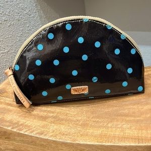 Consuela polka dot make up bag.